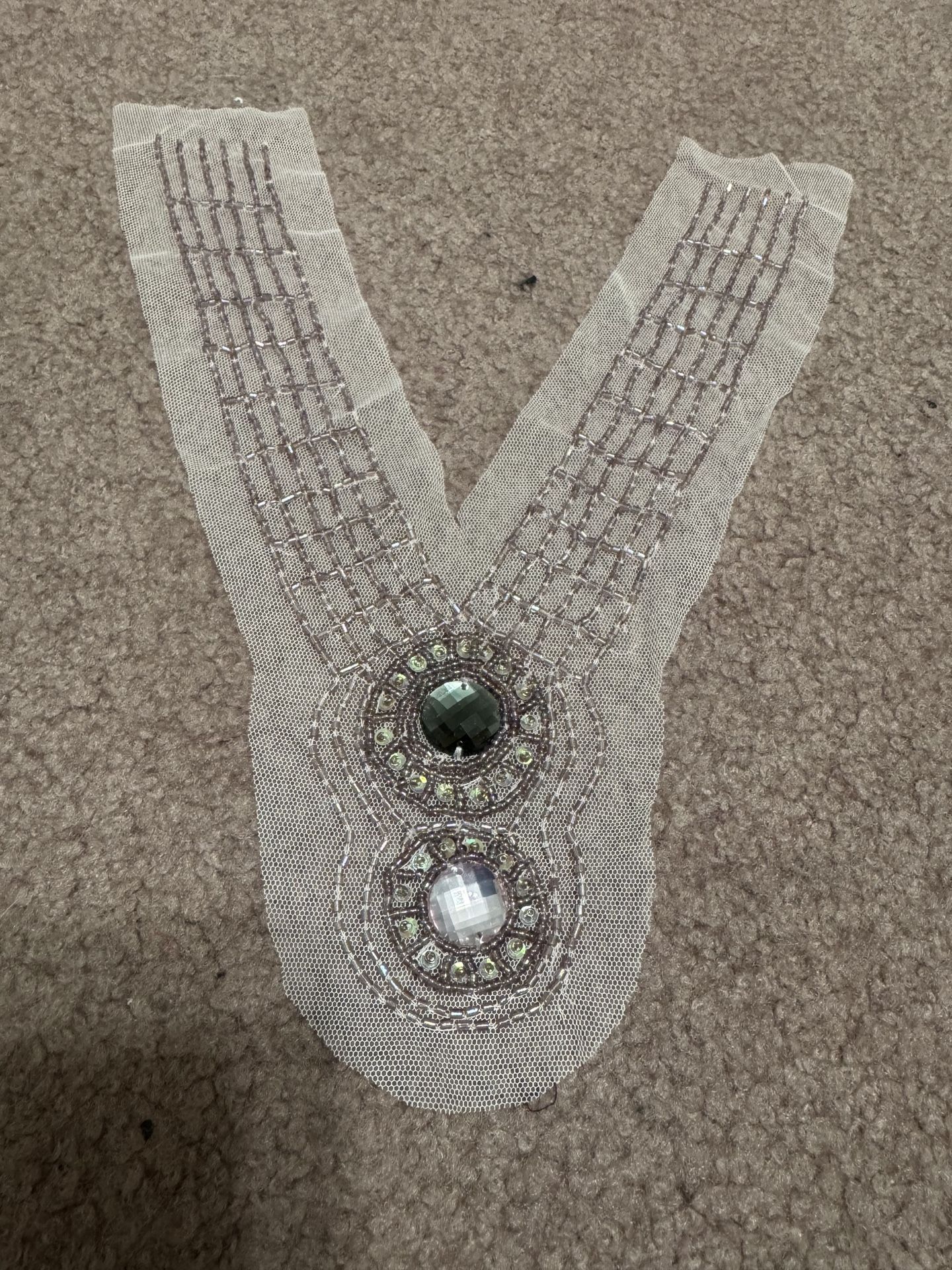 New 30 piece bundle appliance beaded lace dress sewing craft trim lot