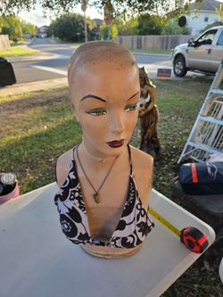 Vintage Female Mannequin Head Bust