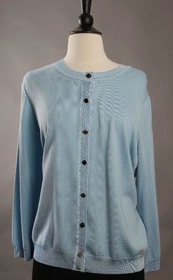 ST JOHN Knit Sweater Sky XL $595