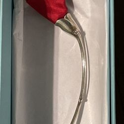 Tiffany Sterling & Silk Poppy Brooch 