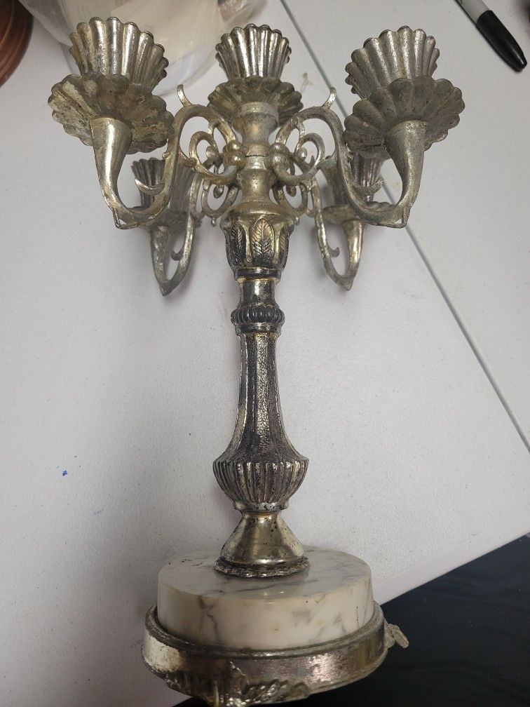 Italy Fine Marble Base Candle Holder