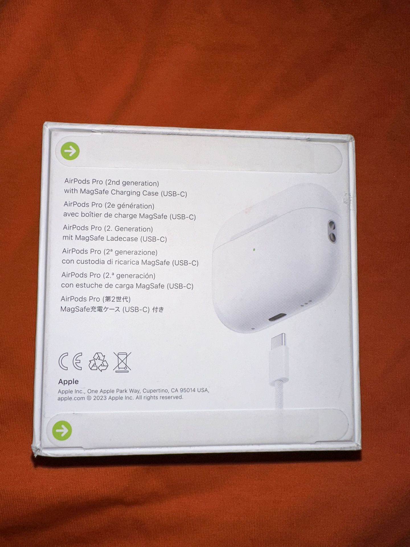 New Sealed Apple AirPods Pro 2nd generation USB-C 100% Genuine From Apple Store I Can Come To You 