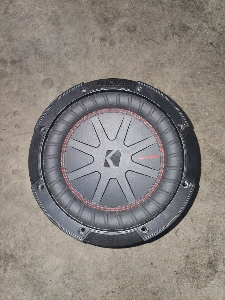 Kicker 48CWR84 CompR 8" Subwoofer, DVC, 4-ohm