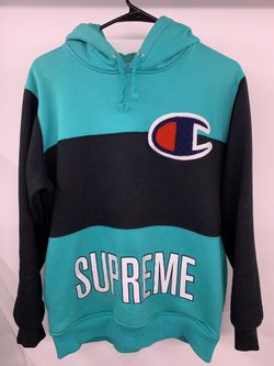 Supreme teal hoodie