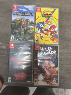 Minecraft, Sonic Mania Plus, Friday The 13th, Hello Neighbor Switch 1 Games 
