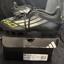 Adidas F50 Club Fig/Mg Soccer Shoes NWB Size 6.5 Men Fiberskin