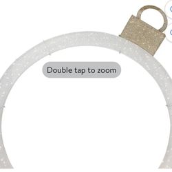 9 ft. Warm White-Cool White Glimmer Ornament Arch Holiday Yard Decoration