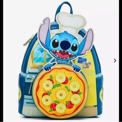 Loungefly Disney Lilo and Stitch Pineapple Pizza Mini Backpack SCENTED NEW
