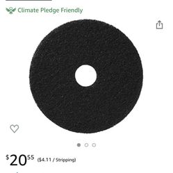 Americo Stripping Pad, Black Strip, 17", Black 