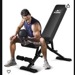 FLYBIRD Weight Bench, Adjustable Strength Training Bench for Full Body Workout with Fast Folding-New Version