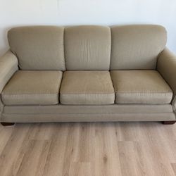 Lazy Boy Sofa Tan In Color Comes With Cover In Good Shape BEST OFFER 87L 38D 36H 