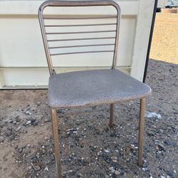 Eye Catching Antique Chairs - Set of 2 - Vintage Metal Folding Chairs