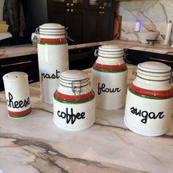Retro kitchen canister set
