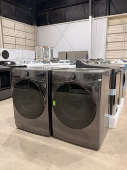 LG THINQ FRONT LOAD WASHER & ELECTRIC DRYER SET - WARRANTY- NEXT DAY DELIVERY - PAYMENT PLANS