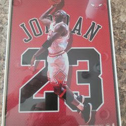 MICHAEL JORDAN 8.5x11 FRAMED POSTER 