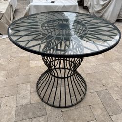 Glass Patio Table