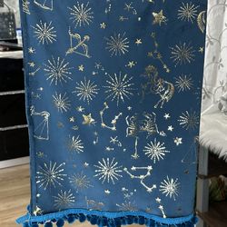 Very soft material velvet shwal with foil work and Pompom  lace border 