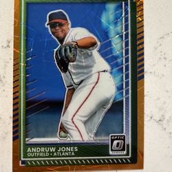 2025 Panini Donruss - Optic Andruw Jones #13 Orange Velocity Prizm Braves