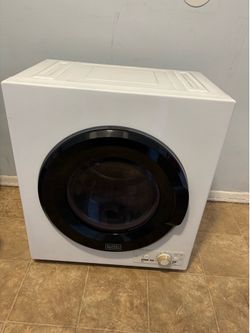 Black Decker 2.6 Cu Ft Compact Dryer Model: BCED26