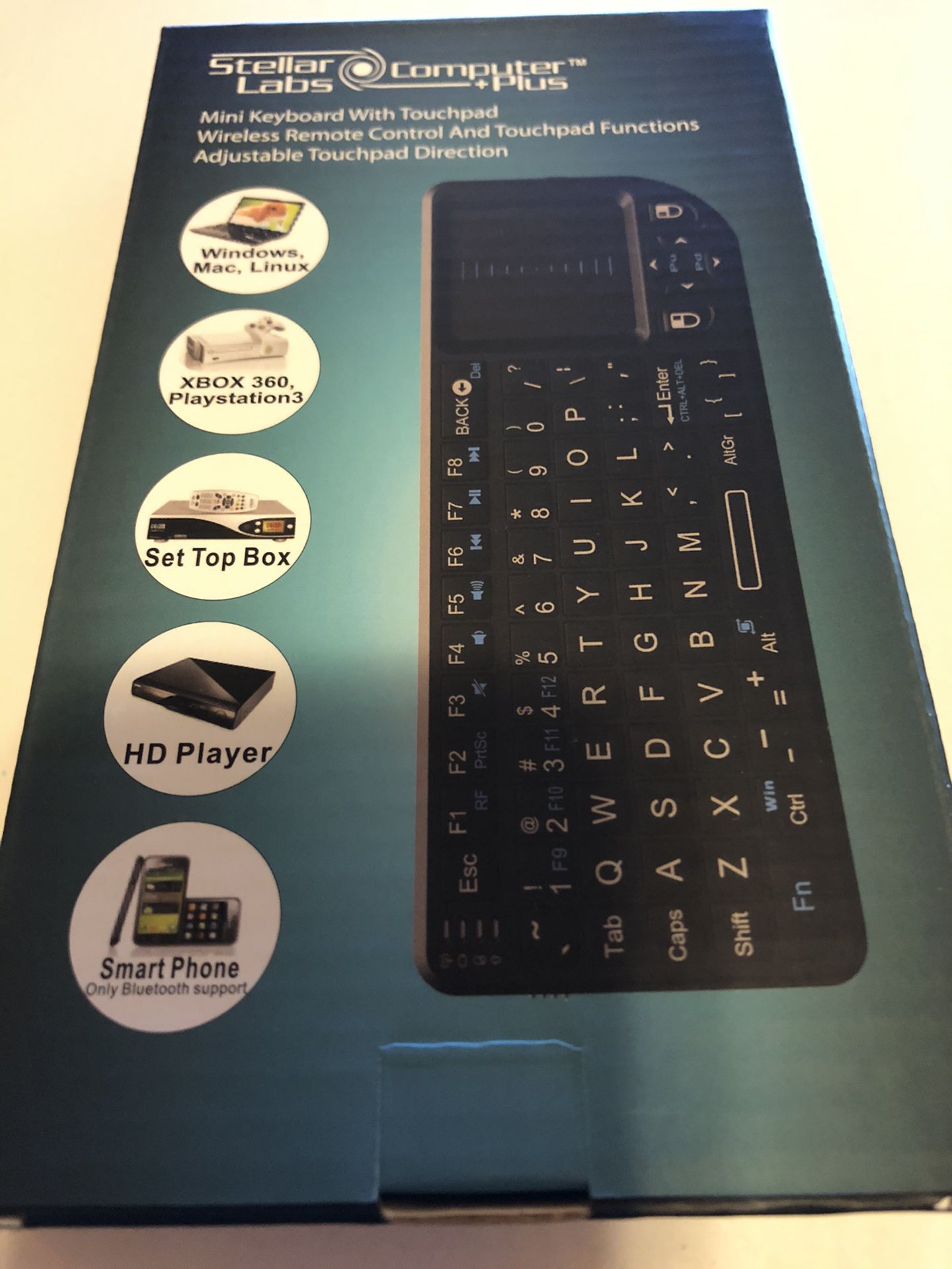 Mini Wireless 2.4ghz Keyboard With Mouse Touchpad Remote Control