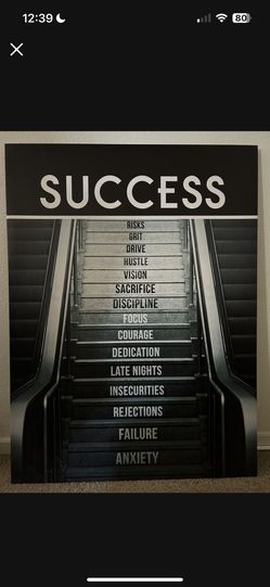 Success Canvas Print (36x48)