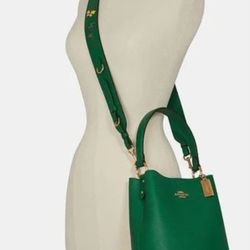 Green Leather Coach Bag