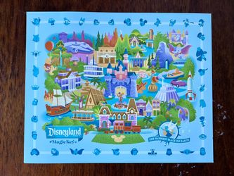 Disneyland 2026 Magic key scavenger hunt map & stickers
