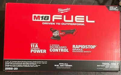 Milwaukee M18 Fuel Variable Speed Grinder