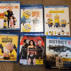 6 Blu-Ray Movies