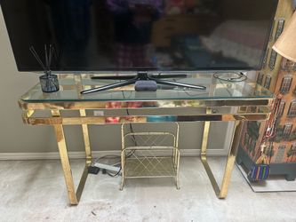 Brass Console Table