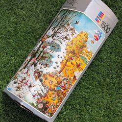 RARE VINTAGE 1984 Heye "Schlaraffia" 1500pc Puzzle – Michael Ryba (New Open Box Sealed Bag)