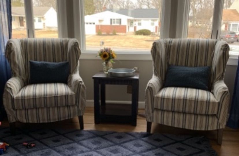 Wingback armchair