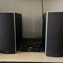 Polk Bookshelf Speakers and Receiver