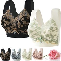 4 PCS  S Size Versatile Comfy Lift & Flex Lacy Bra Top, Lifting Anti-Sagging Push up Bra