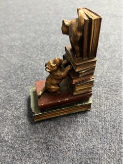 Bear Bookend / Bear on Books Decorative Figurine