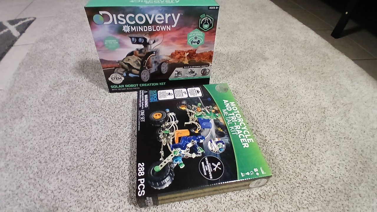 Robot And Motorcycle Building Kit Bundle