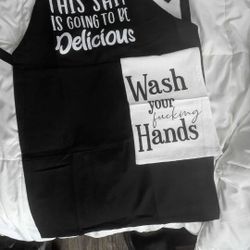 Woman Or Men's Apron With Hand Towel