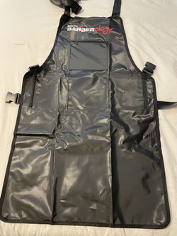 Industrial Barber Apron, Hair Grips,Comb.