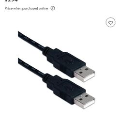 QVS

QVS USB 2.0 (Type-A) Male to USB 2.0 (Type-A) Male Cable 3 ft. - Black

