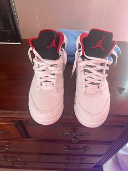 fire red jordan 5s