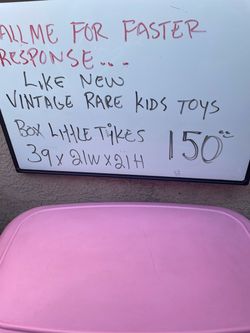 Little Tikes Vintage Kids Toy Box Pink