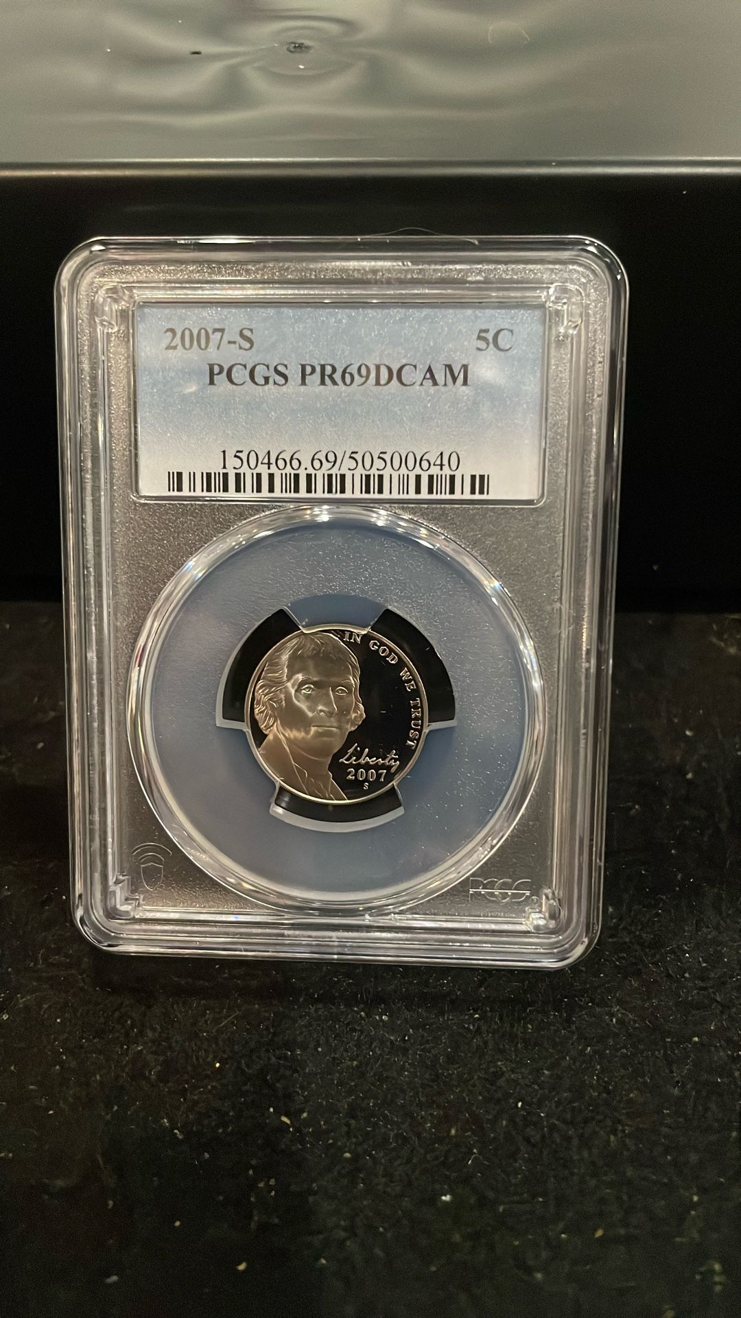 2007 S Gem Proof Jefferson Nickel Graded At Nearest PR69 Deep Cameo A-15