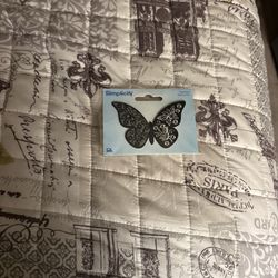 black butterfly iron patch 🦋