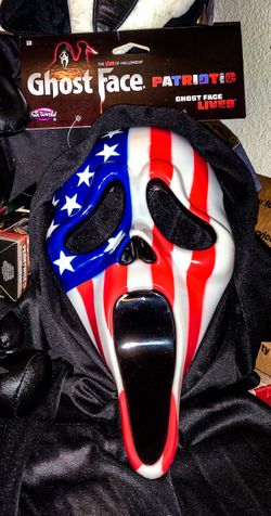 Ghost Face Patriot American flag mask!!