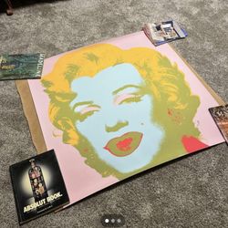 Andy Warhol 1967 Pale Pink Marilyn Print 