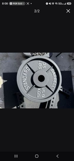 35 lb Cast Iron Weight Olympic Plate