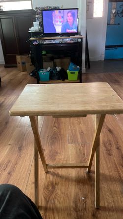 2 Wooden Tray Tables