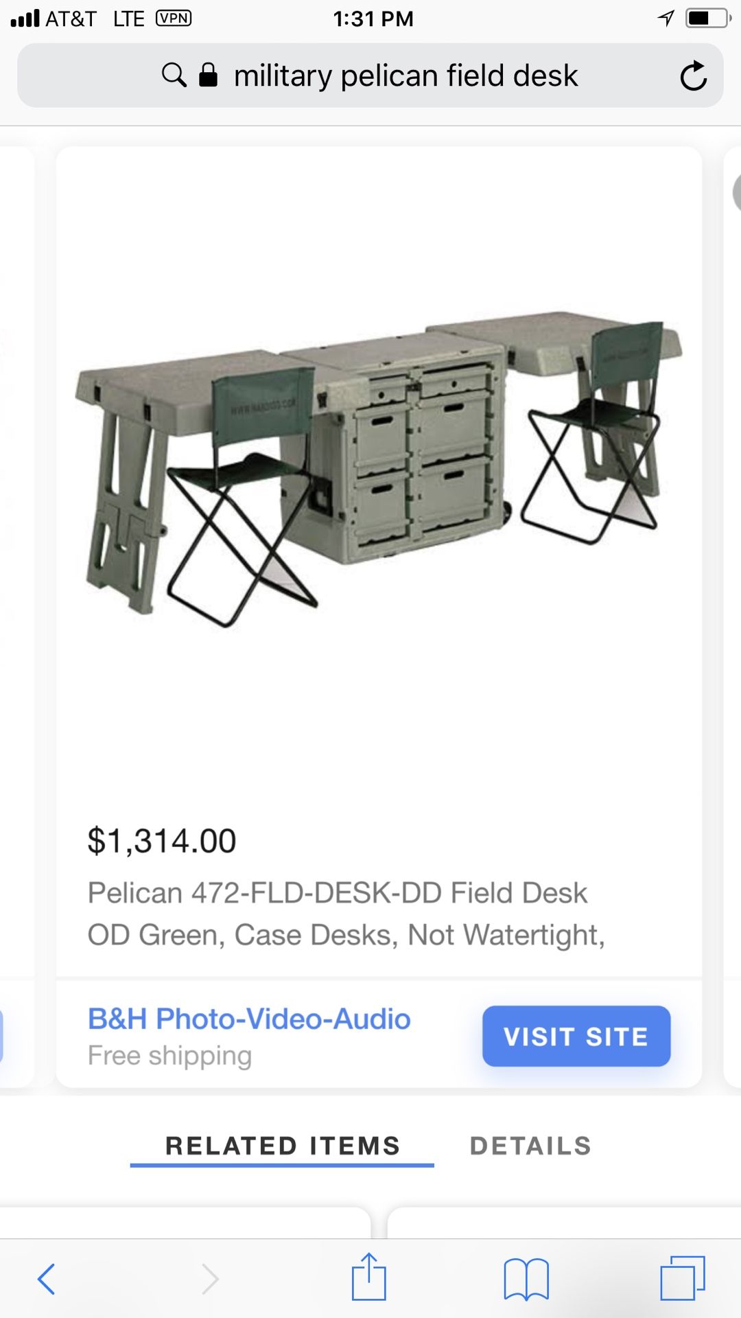 Military field desk