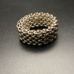 925 Italy RM Mesh Ring…Size 7