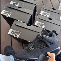  Air Jordan's Black Cats Retro 4s 